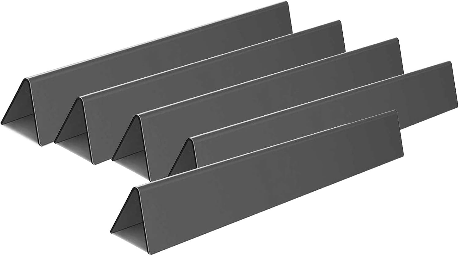 BBQ funland PH7636 15.3" Porcelain-Enameled Flavorizer Bars for Weber Spirit 300 Series S-310, E/S-320, E/S-330 Grill Parts with Front-Controls, 5-Pcs Flavor Bar Replacements (15.3” x 2.6” x 2.5”)