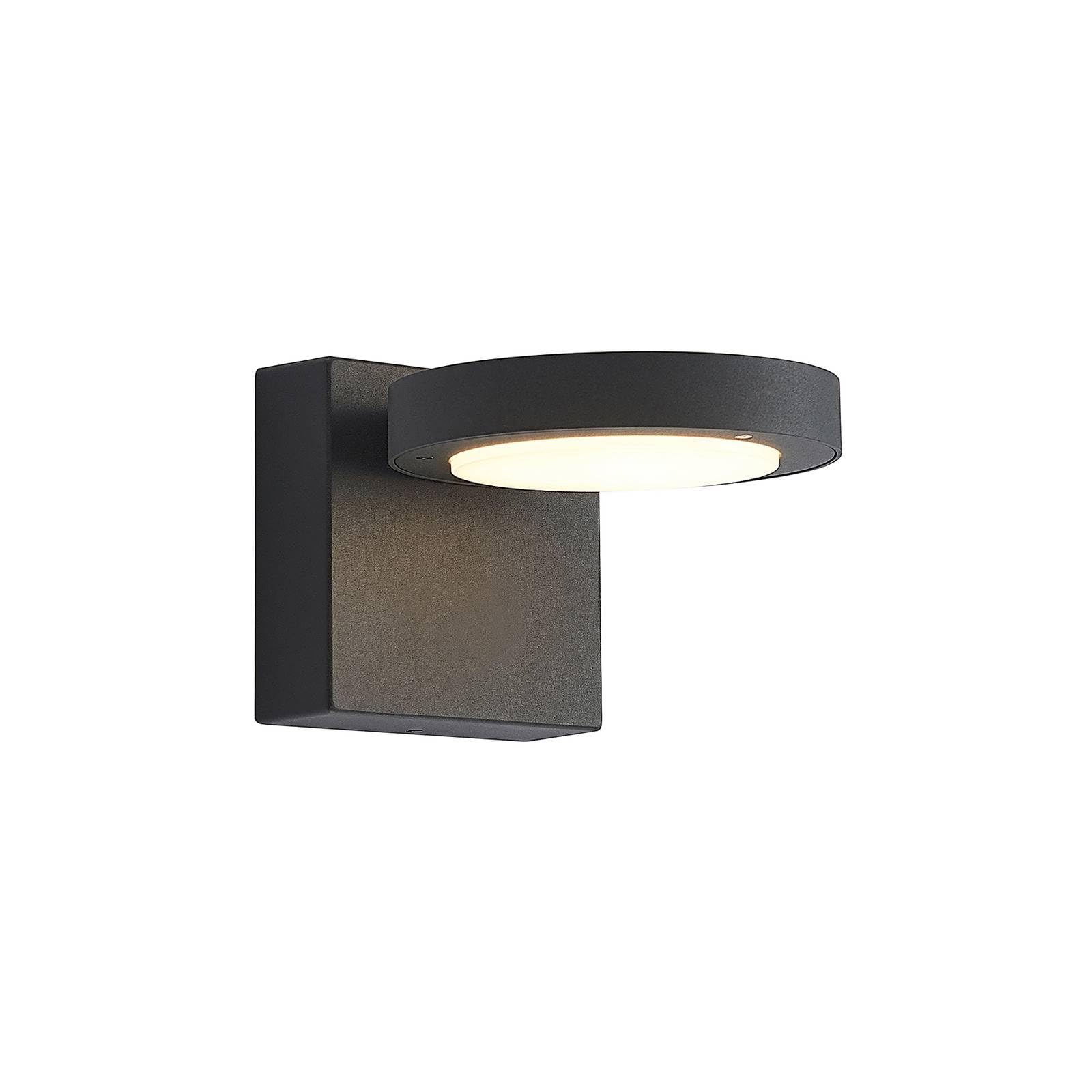Lucande Applique LED da esterni (Moderno) colore Nero, in Alluminio lampadina inclusa applique lampada outdoor per facciata/parete terrazzo e