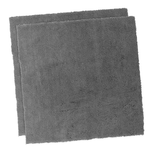 Cabilock 2 Piezas Toalla De Lavado De Autos Limpieza Absorbente Seco Microfibra Toallas El Secado Toalla De Secado Automático Secado Toalla Coche Toalla Seca Coche Fibra Extrafina Gris