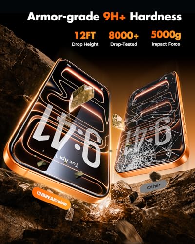 Image of UNBREAKcable for iPhone 17 Pro Max Screen Protector [Quick-Installation Box] 3-Pack 9H+ Hardness Shatterproof Tempered Glass [99.99% HD Clear] [Case Friendly] [Bubble Free] for iPhone 17 Pro Max 6.9 inch