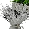 20 Piezas de Ramas de Perlas Artificiales con Aliento | Decoración DIY para Ramos de Boda, Centros de Mesa, Fiestas, Hogar y Arreglos Florales (Blanco) 2