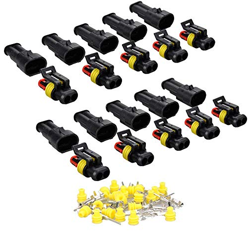 IMAGINE 10 Kit 1,5 mm impermeable conector de cable eléctrico enchufe 2 pines terminales de manera