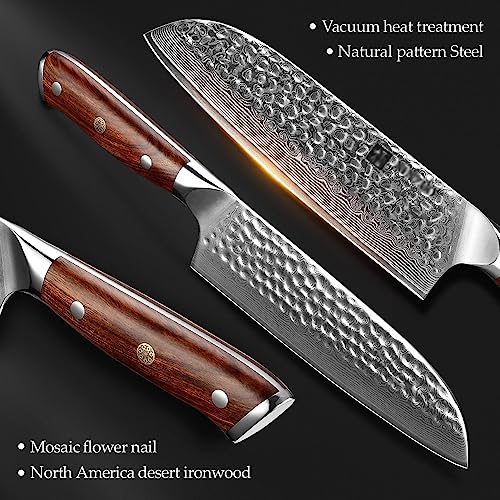 Set Cuchillos Cocina 5 Piezas Acero Damasco miniatura 5