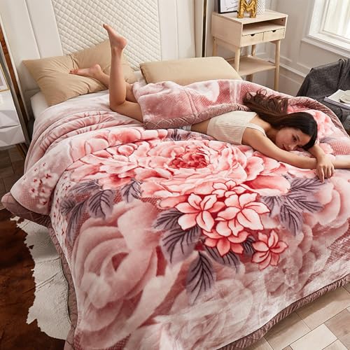 SCTX 北欧風 二枚合わせ 毛布 シングル 冬用 発熱 掛け毛布 贅沢な暖かさ 180x220cm 暖かい 裏ボア ふわふわ 柔らかく肌触り マイクロファイバー フリース 厚手 かわいい 柄8 おしゃれ 洗える ブランケット 抗菌 防臭 防ダニ プレゼン