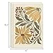 Lady Jayne Embroidered Canvas Hardcover Journal, with Built-In Bookmark – 192 pages, 6” x 8.5” – Flower Market Sunflower (80907)
