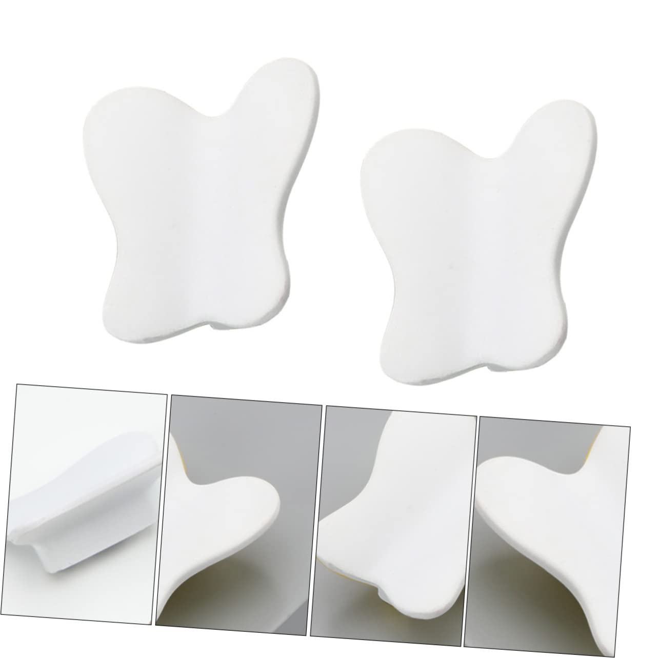 KONTONTY 2pcs Cartoon Butterfly Door Handles Modern Furniture Pulls for Boys and Girls Room Cupboard Dresser Wardrobe Bookcase Kitchen Home Doors