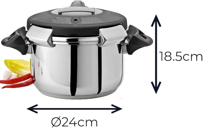 Olla a Presión 8 L Acero Inoxidable Artame miniatura 2