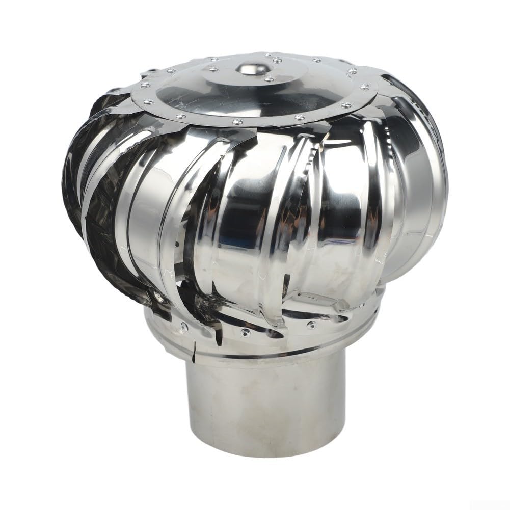 Extractor eólico de acero inoxidable para eliminar el calor en techos de naves industriales