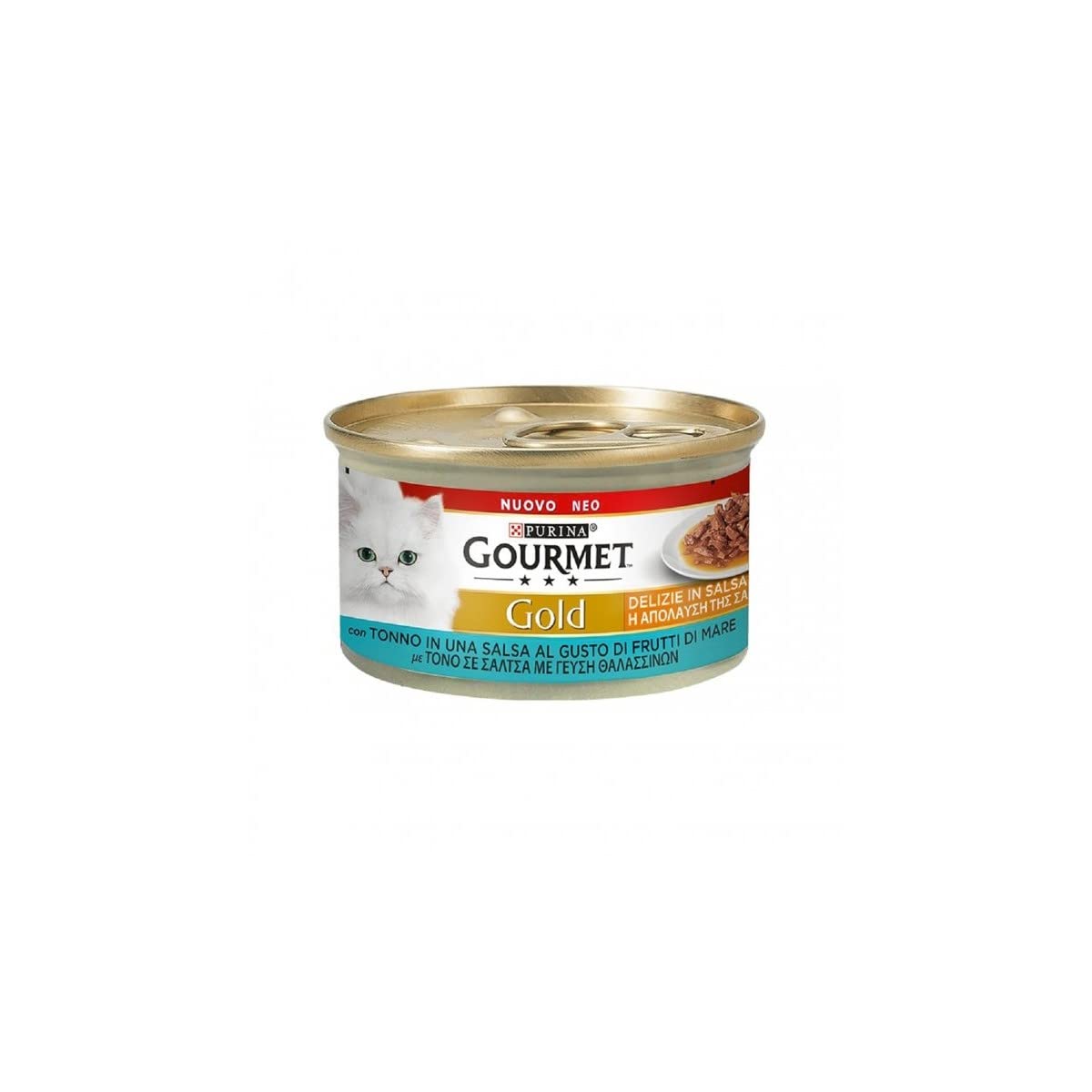 Gourmet Gold Przysmaki w sosie Mokre jedzenie dla kotów z tuńczykiem, 85 Gr