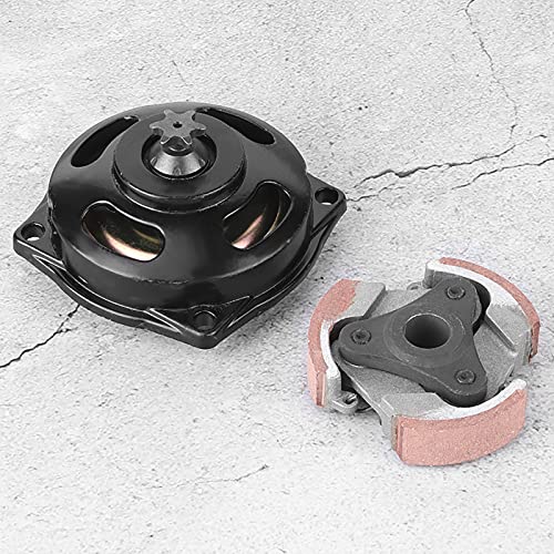 pocket bike kupplungsglocke,Kupplungen und Teile 6-Zähne-Kupplungstrommel-Belag-Getriebe-Kit Passend für 47 Mini Moto Quad Pocket Bike