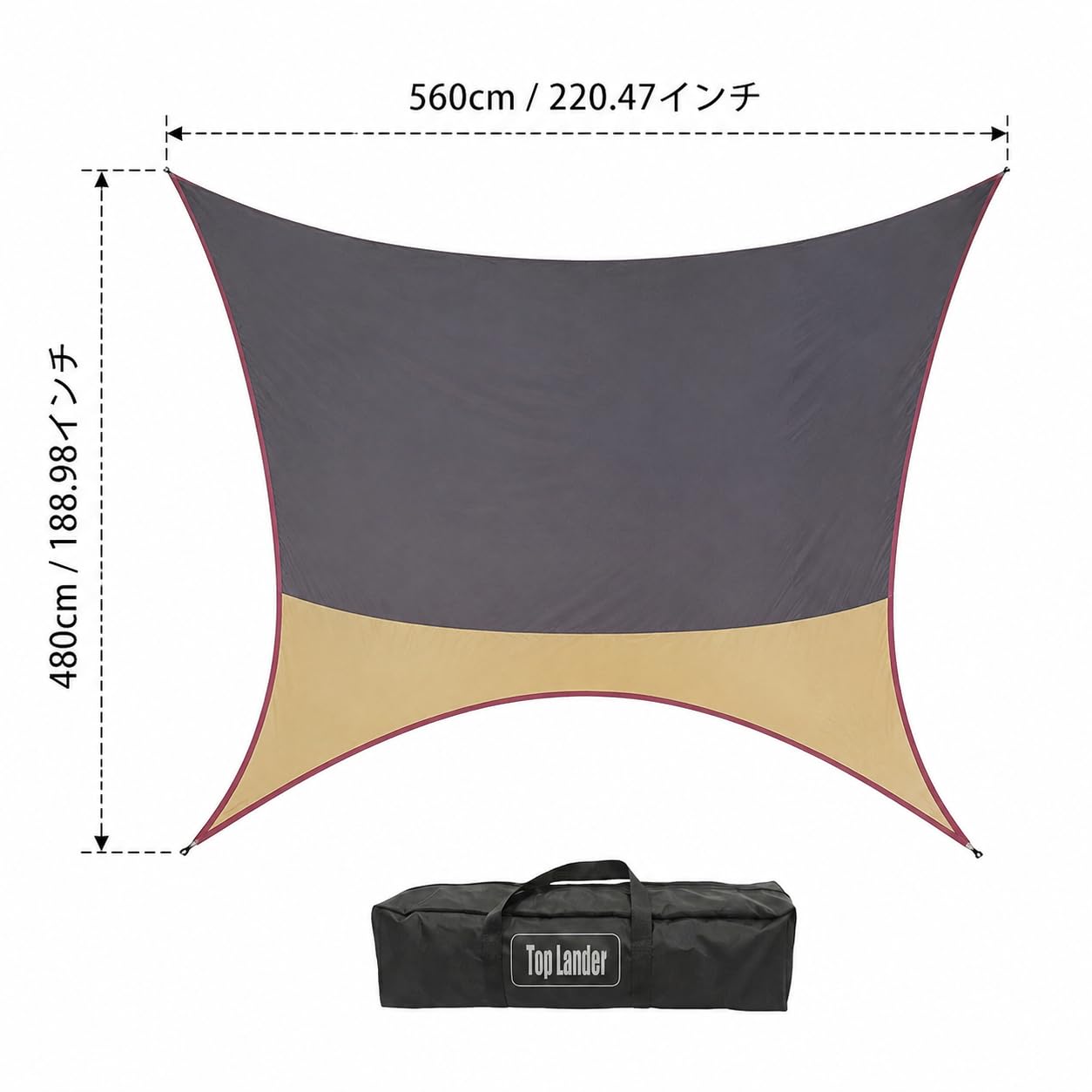 Antipioggia Tenda Riparo Esterno ne Tarp Copertura Impermeabile Parasole in Oxford con Ganci Occhielli E Picchetti Adatto a Campeggio Viaggio Zaino in Spalla Spiaggia