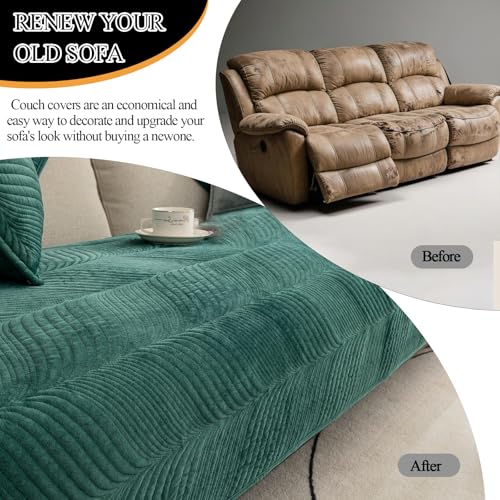 Protège-coussin de canapé antidérapant et pelucheux, lavable en machine - 5