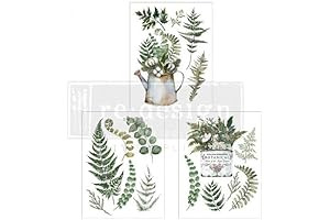 Re-Design Decor Transfers 8.5"X11" 3/Sheets-MiddyBotanical Snippets
