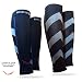 Rikedom Sports Calf Sleeves Guard Socks, Black, 1 Pair