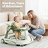 Todefull 7-in-1 Baby Walker with Wheels, Anti-Slip Base, Speed Control, 3 Level Adjustable Height with Music & Lights Box, Foldable Walkers for Babies 6-12 Months, Boys & Girls #2