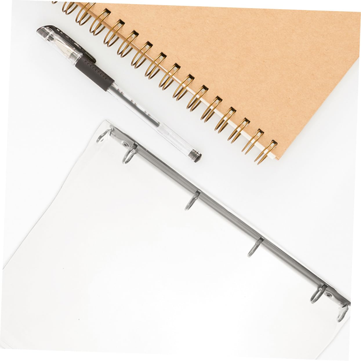 Cartellina Portadocumenti Trasparente 3 Pezzi in Plastico | A4 Binder, Aesthetic Binder, Sheet Protector, File Storage Bag, Back To School Party