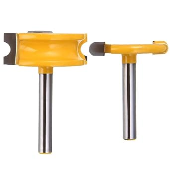 1/4 Inch Shank Flute & Bead Router Bit Set Canoe Joint Router Bits Woodworking Cutter Tools