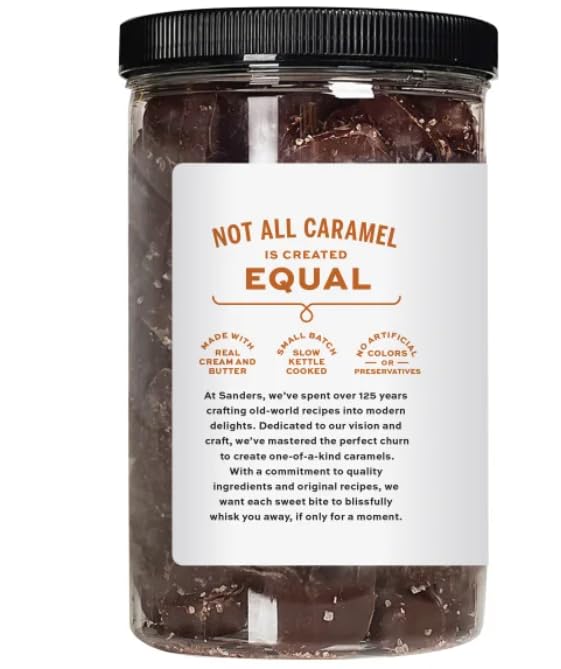 Sanders Dark Chocolate Sea Salt Caramels - 36 Oz (Pack of 2)