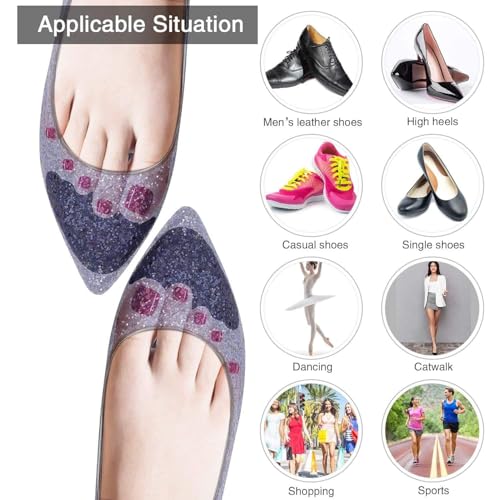 Image of 2 Pcs Shoe Fillers for Women, Shoe Insoles for Women /Men,Shoe Inserts for Big Shoes,Shoe Pad Heel Pads for Women Shoes, Shoe Back Pads, Shoe Tightener Pads, Shoe Fitting pad Toe Filler, 1 Pair