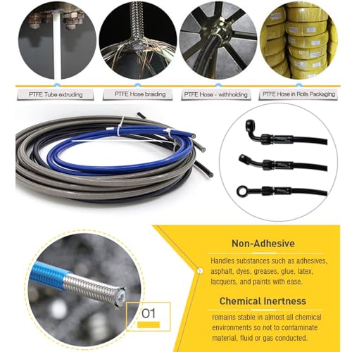 Universal Motorrad Hydraulik Bremsölschlauch CNC Craft Erhältlich in 400mm bis 2400mm M10 Montageloch Drehbare Armaturen Für Motorroller Motorräder ATV Off-Road Fahrzeuge