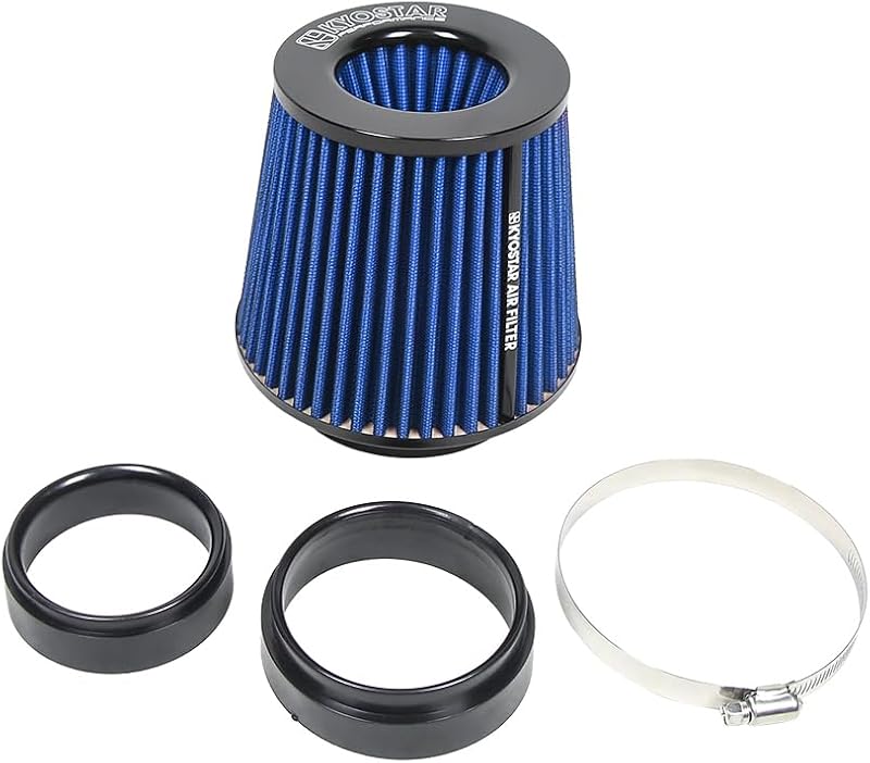 Filtro de ar cônico de alto fluxo Kyostar ajustável 75/89/100 mm azul – 1 unidade
