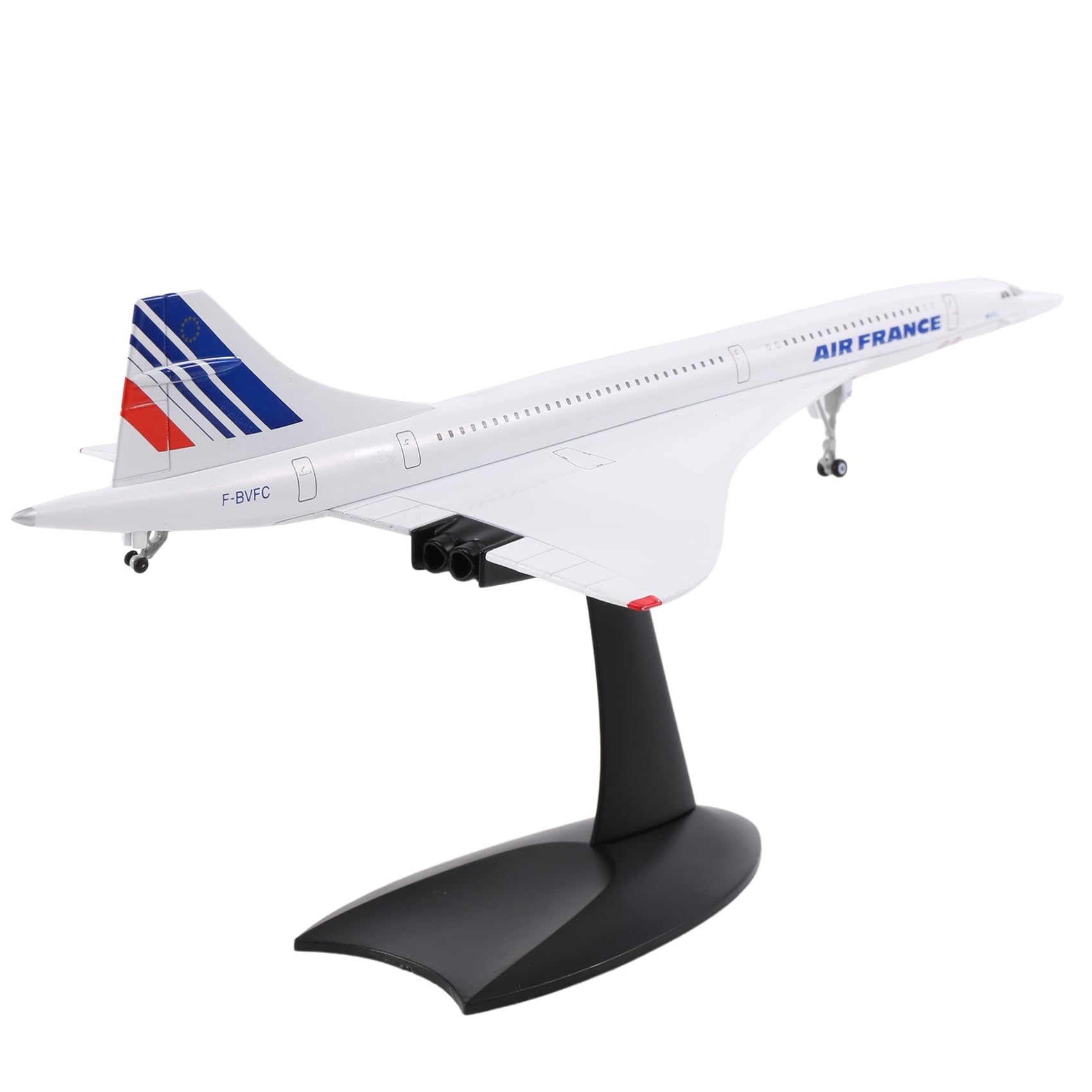 1/200 Concorde Sursonique Avion de passagers Air France Modèle pour , le bureau, la bibliothèque, la décoration