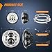 Nilight 7 Inch Motorcycle LED Headlight 4.5 Inch Fog Lights Auxiliary DOT Kit Compatible with Harley Davidson Electra Street Glide Fat Boy Road King Heritage Softail CVO, Chrome