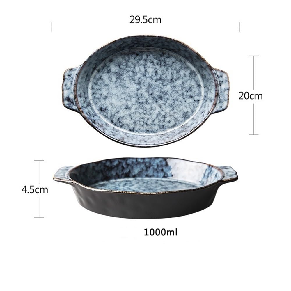 Amazon.co.jp: DTACBNEUZ セラミックベーキングディッシュ 1000ML 9.5