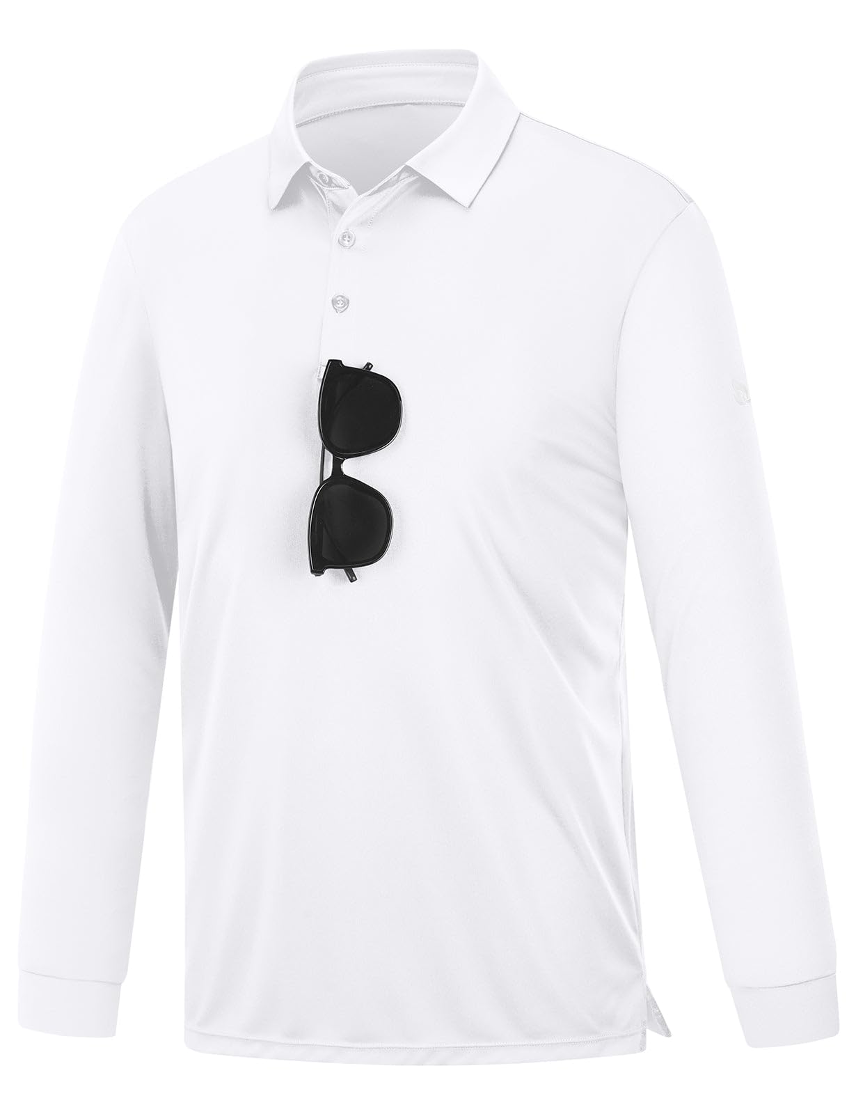 baleaf Men's Long Sleeve Golf Shirt Collared Shirts Polo UPF 50+ Lightweight Quick Dry Work Casual Outdoor