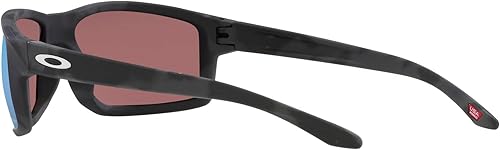 Miniatura 5 de Oakley Lentes de sol para hombre, marco de camuflaje negro mate, lentes polarizados Prizm de agua profunda, 2.402in