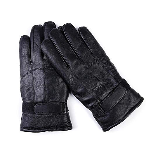 Gants Tactiques pour Homme Gants pour Hommes Gants d'hiver Chauds Et Épais Gants De Conduite en Plein Air en Cuir pour Mitaines pour Hommes Cover