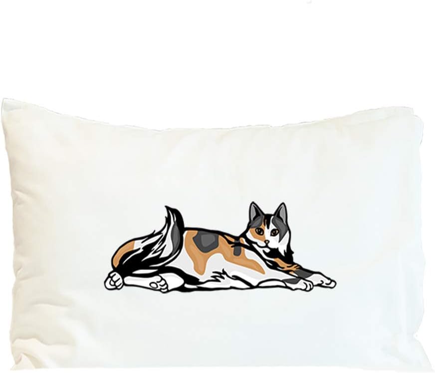 Style In Print Custom Pillow Case Calico Cat B Pets Polyester Home Decor Bed Pillow Covers Personalized Text Here 30x20 Inches