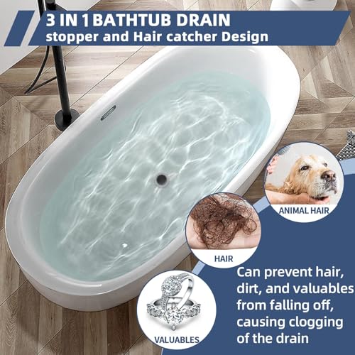Tapón universal para desagüe de bañera con filtro miniatura 6