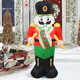 TRMESIA Cascanueces inflable de Navidad de 4 pies, fácil almacenamiento para decoración de Navidad al