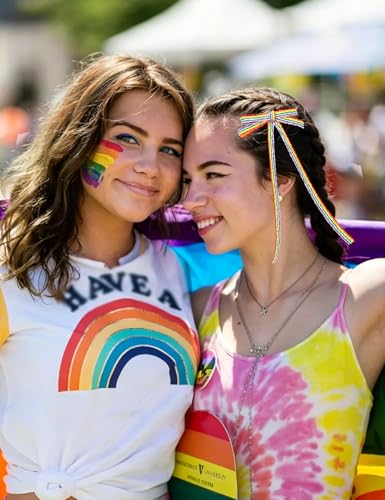 6 Pinzas de Cinta Arcoíris para Día del Orgullo miniatura 4