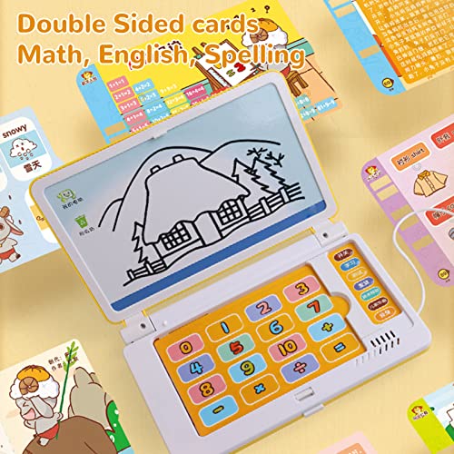 1pc ABS Laptop Infantil Educacional Computador de Aprendizagem Inglês Matemática Ortografia Pré-esco
