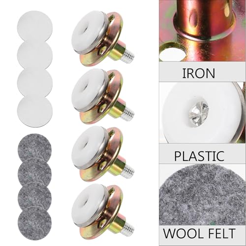 Niveladores de patas decorativos color cobre para elevar la altura de camas y sofás 7