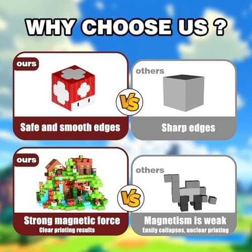 Caiuiyda Magnetic Building Blocks Sandbox World Set - 4