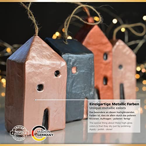 Viva Decor Graphite-Inka Gold, Acrylic, Multicolour, 7.11x7.11x3.17 cm