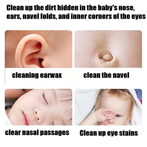 Image of Kids Ear Wax Removal Tweezers, BPA - Free Plastic Infant Ear Cleaning Tool with Protective Case, Color - Coded Baby Ear Care Accessories（5 pcs)