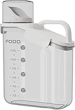 NESTWARE Airtight Food Storage Container with Flip Spout & Handle – BPA-Free Jar for Rice, Pulses, Flour, Cereal – Transparent Measuring Kitchen Jar (2000ml)