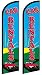 2 Windless, Swooper, Flutter, Feather, Banner Flags CAR RENTALS