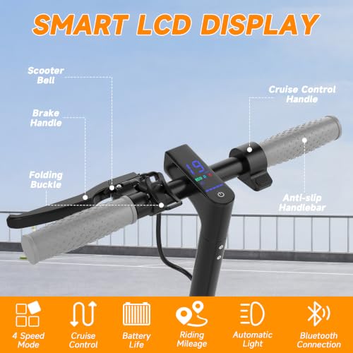 Image of Aovowheel Electric Scooter for Adults, Folding E Scooter with 250W-500W Motor 16-24 Mph Top Speed, Max 15-60Miles Long Range,Commuting Scooters with 6.5'' /8.5'' /10'' /14'' Tires, Dual Brakes
