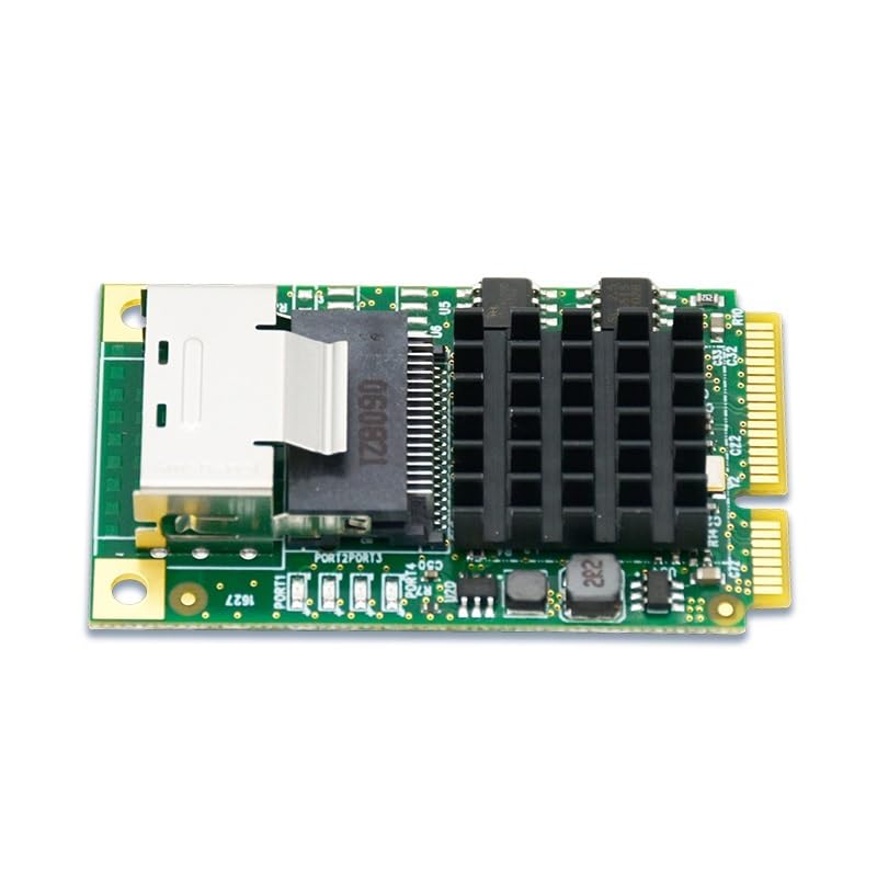 Tarjeta de expansión Mini PCIe a SATA III, 4 puertos 6Gb/s, chipset Marvell 88SE9215, conector SFF-8087