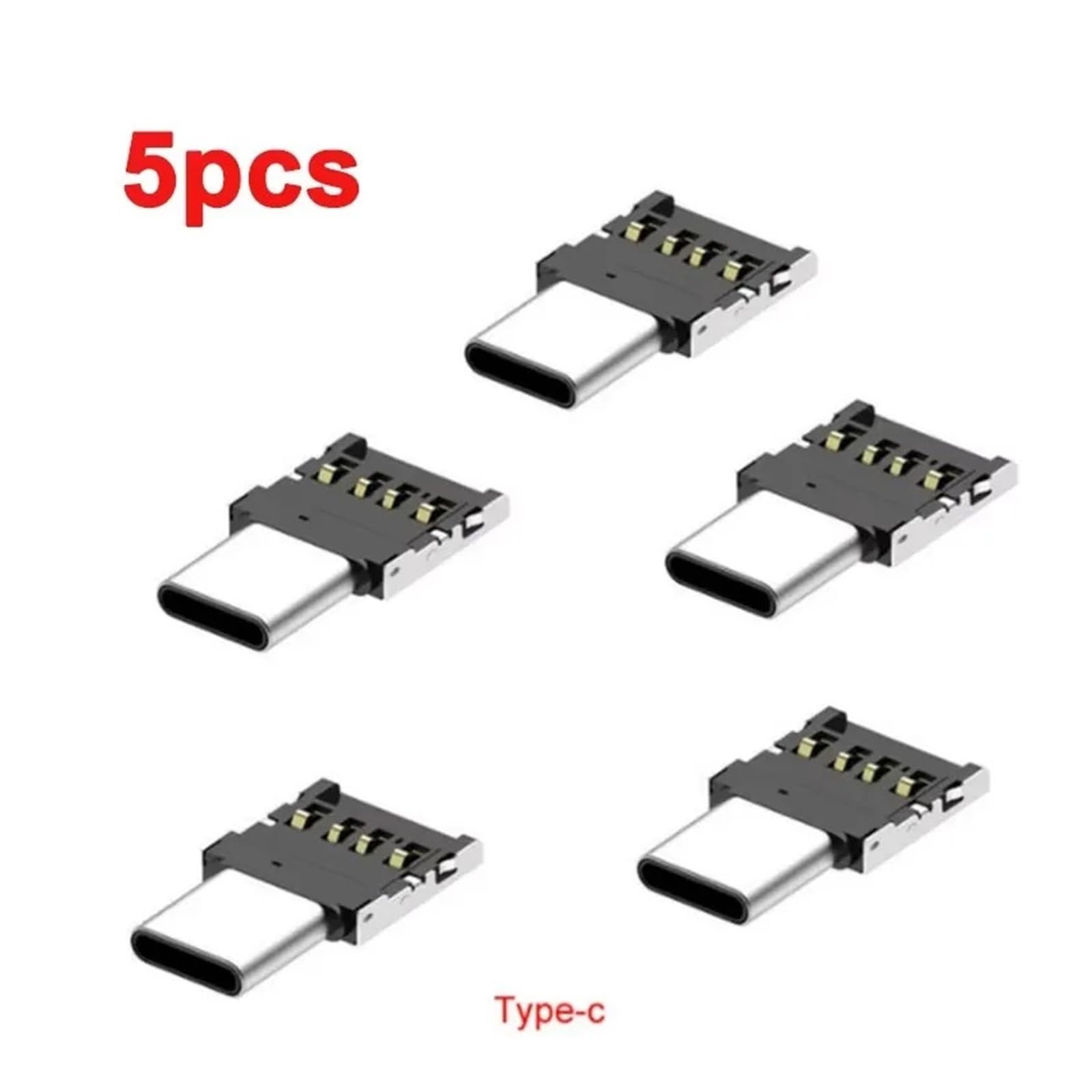 Adaptador tipo C a USB 2.0 OTG Micro USB macho a hembra (tipo C 5 unidades)