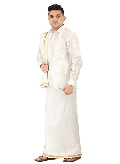 Mens Silk Look Full Sleeve Regular Fit 