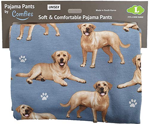 Yellow Lab Unisex Lightweight Cotton Blend Pajama Bottoms – Super Soft and Comfortable – Perfect for Yellow Lab Gifts (Medium)4