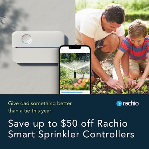 Rachio 3 3Rd Generation: Smart, 4 Zone Sprinkler Controller, Compatible With Alexa (4Zulw-C) #TOP2