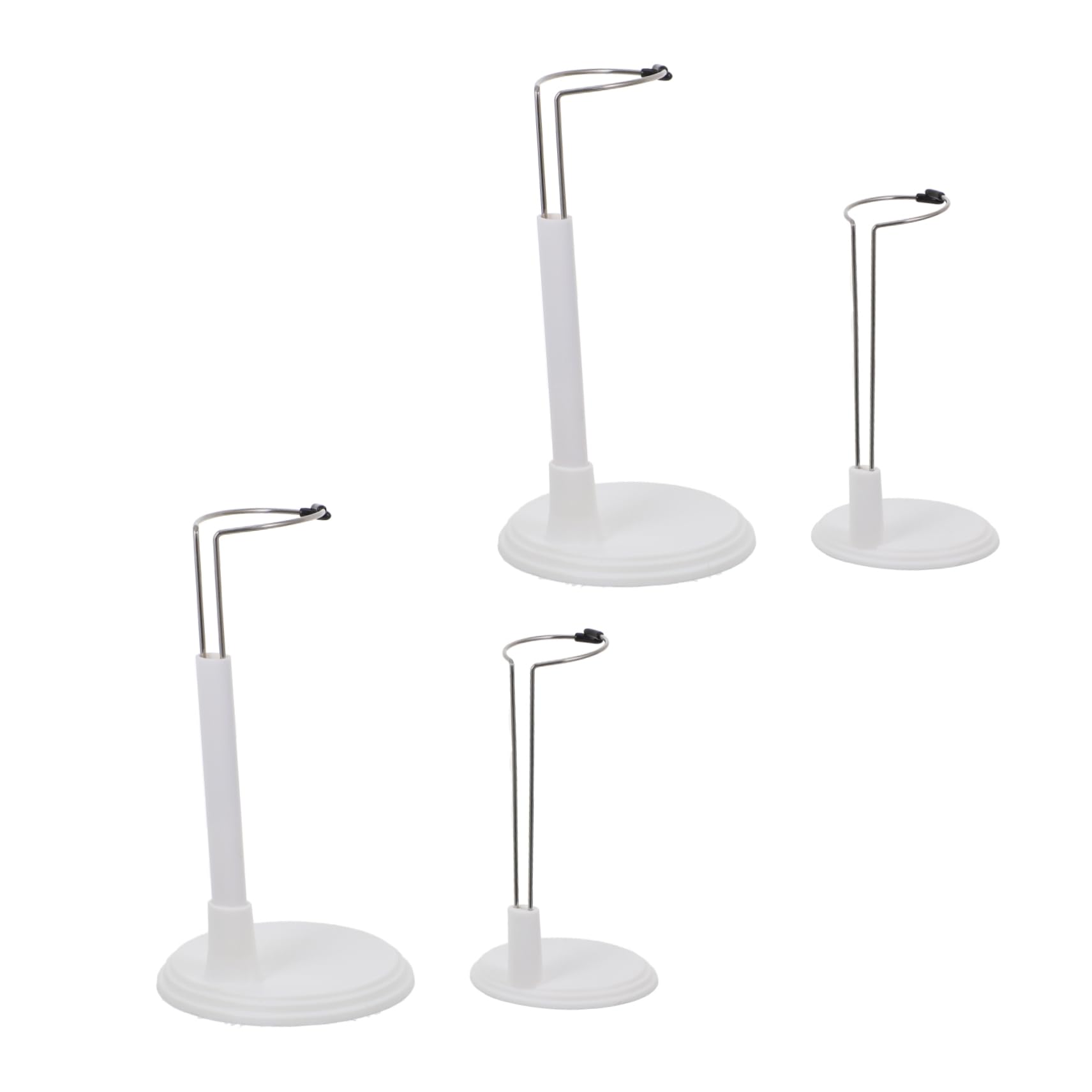 OFFSCH Doll Stand Adjustable Base 4pcs Doll Display Rack Toy Model Bracket Figurine Support Frame