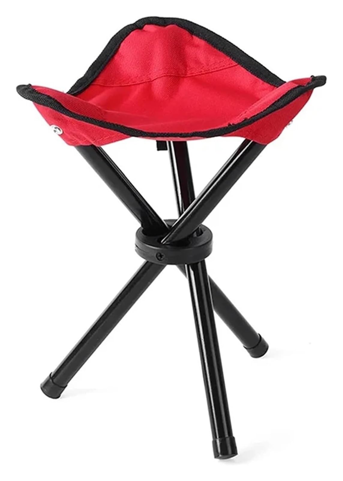 vfdaSWQQ Outdoor folding chair, Multi Function Portable Folding Stool Triangle Lightweight Ultralight Camping Fishing Slacker Chair(Red)